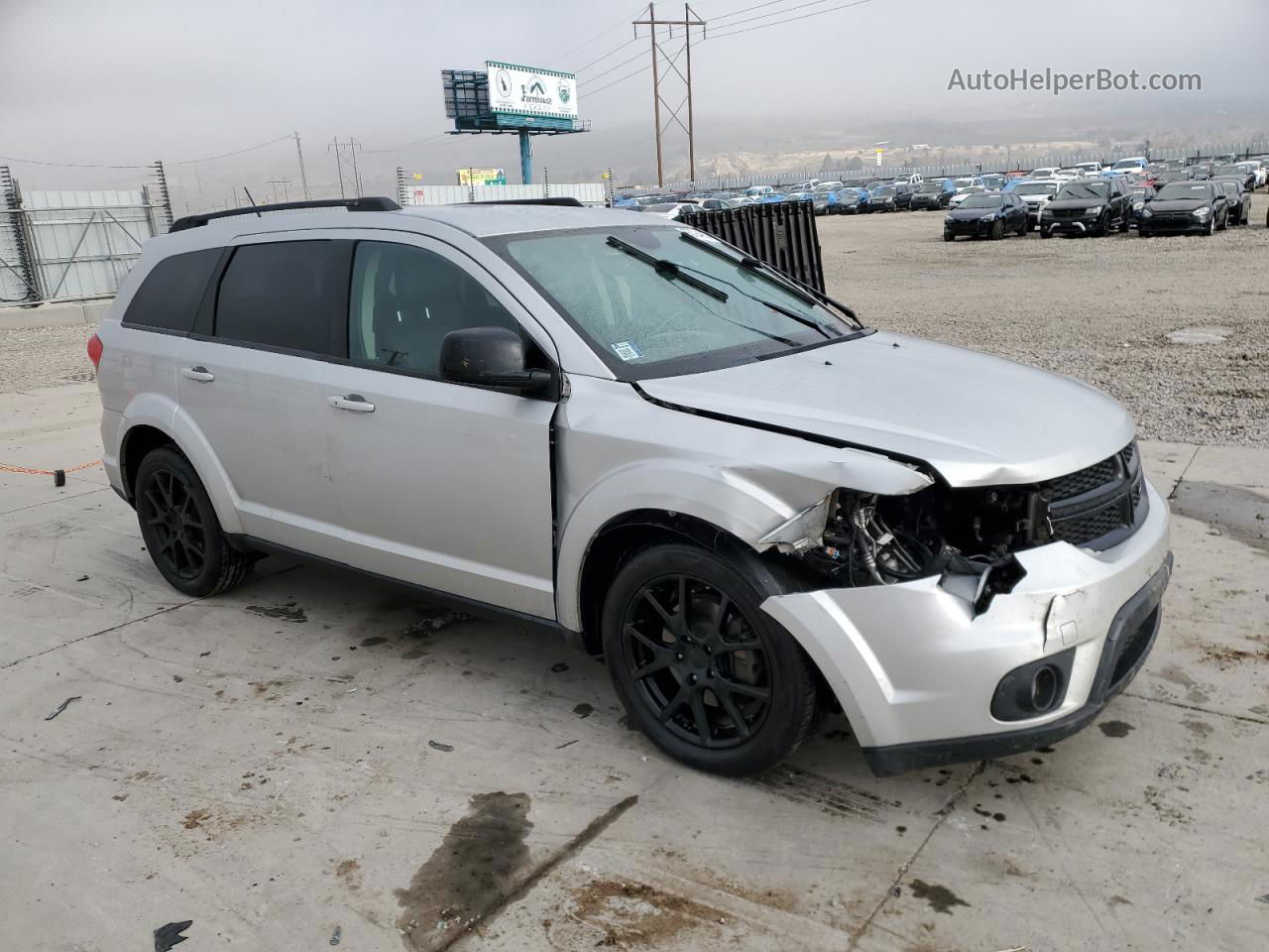 2014 Dodge Journey Sxt Silver vin: 3C4PDCBB9ET266405