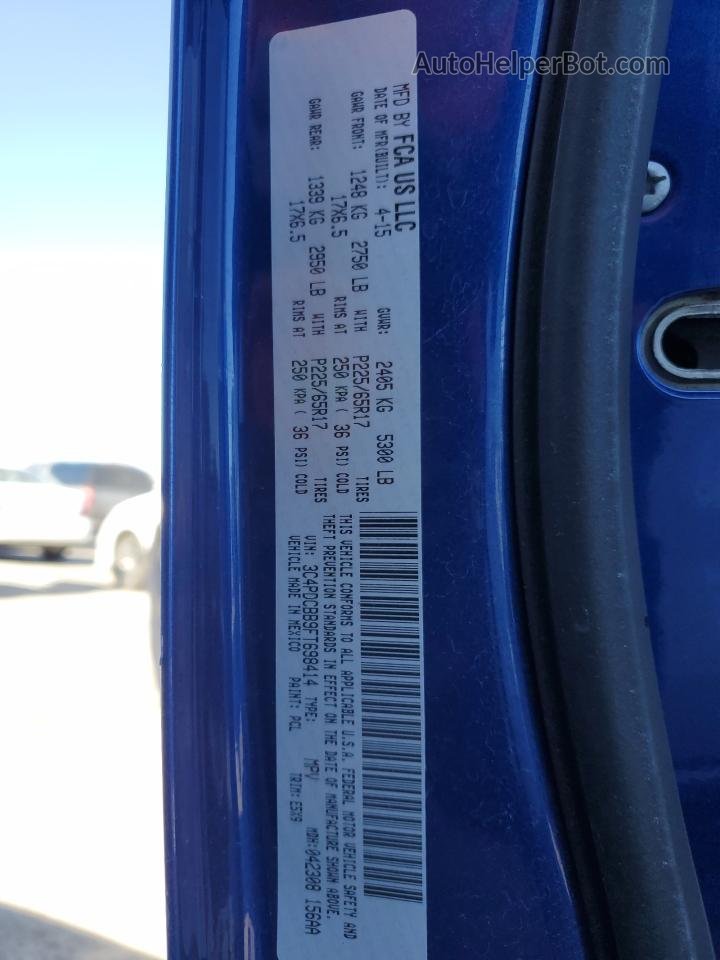 2015 Dodge Journey Sxt Blue vin: 3C4PDCBB9FT698414