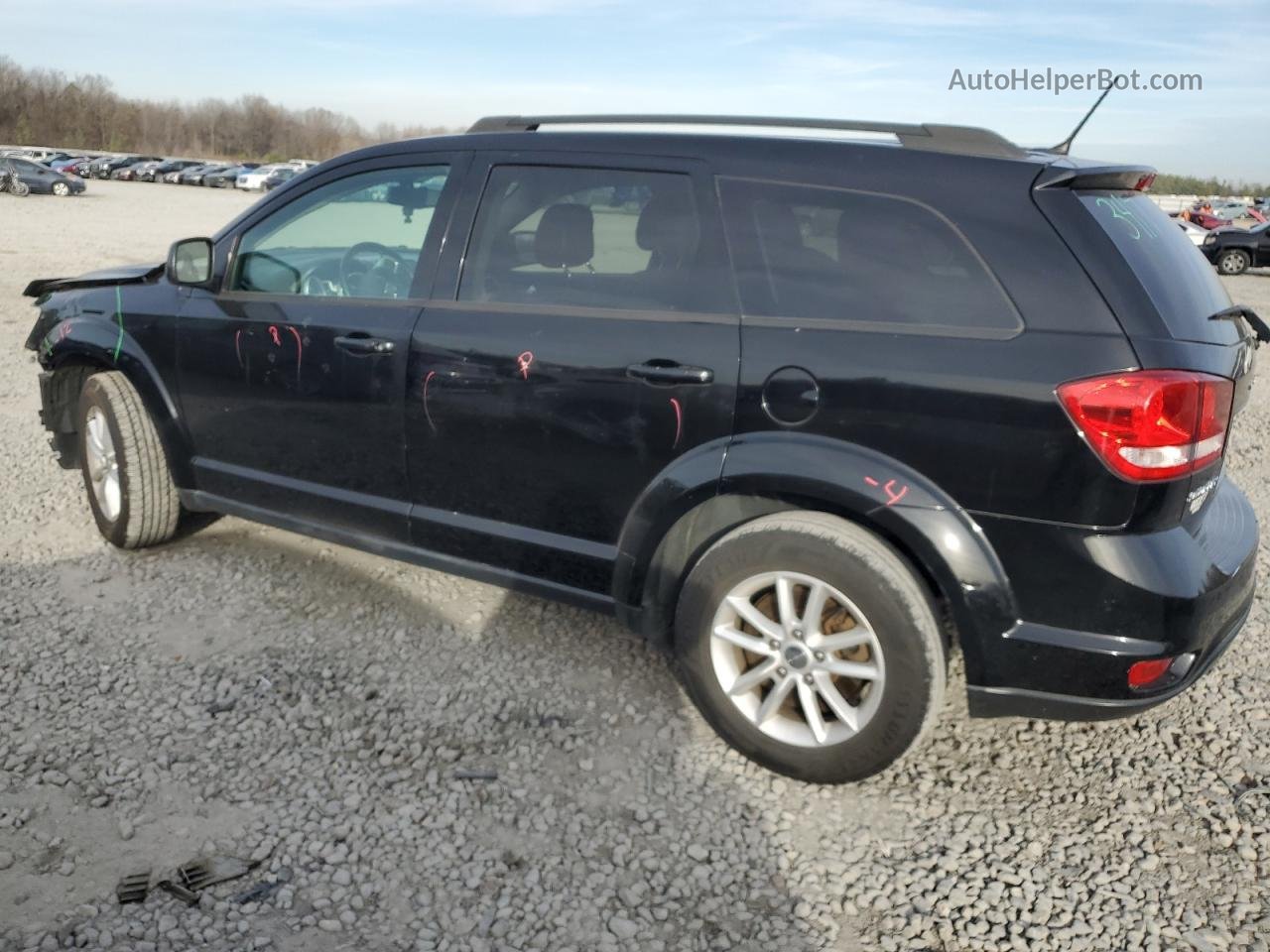 2016 Dodge Journey Sxt Черный vin: 3C4PDCBB9GT111145