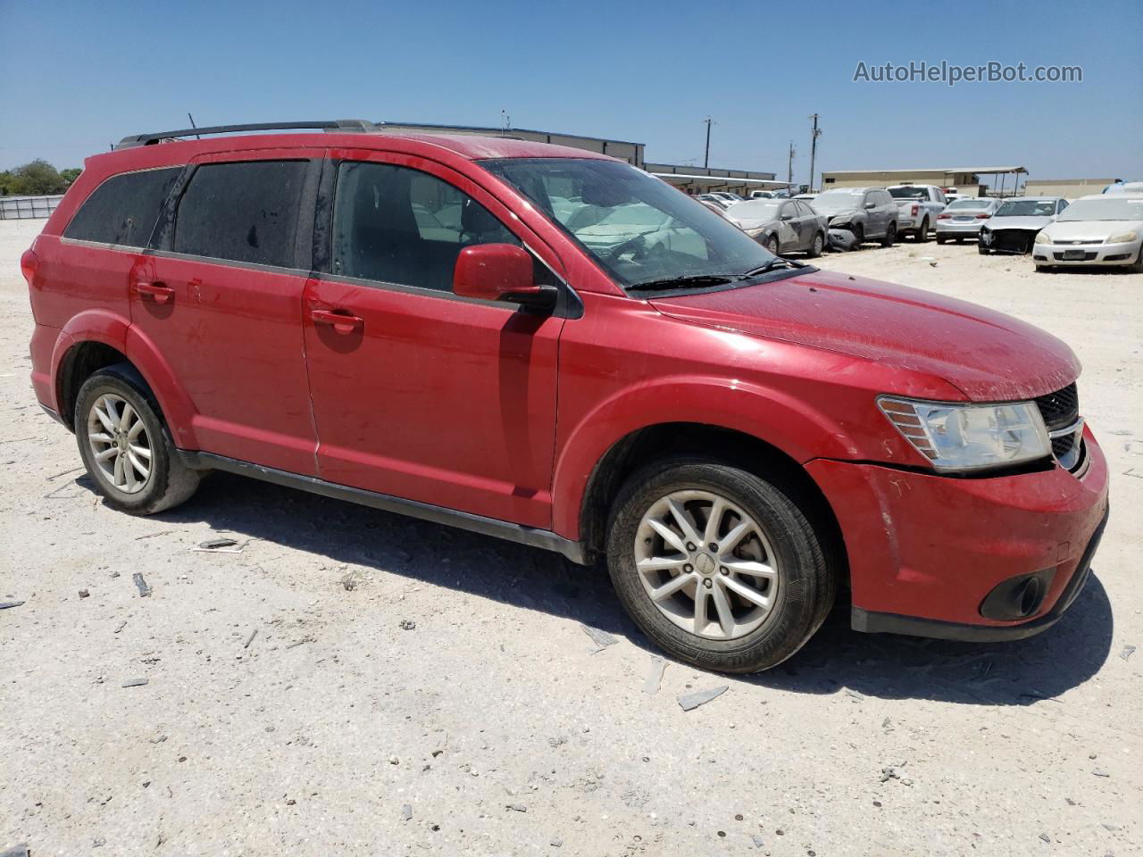 2017 Dodge Journey Sxt Red vin: 3C4PDCBB9HT604762