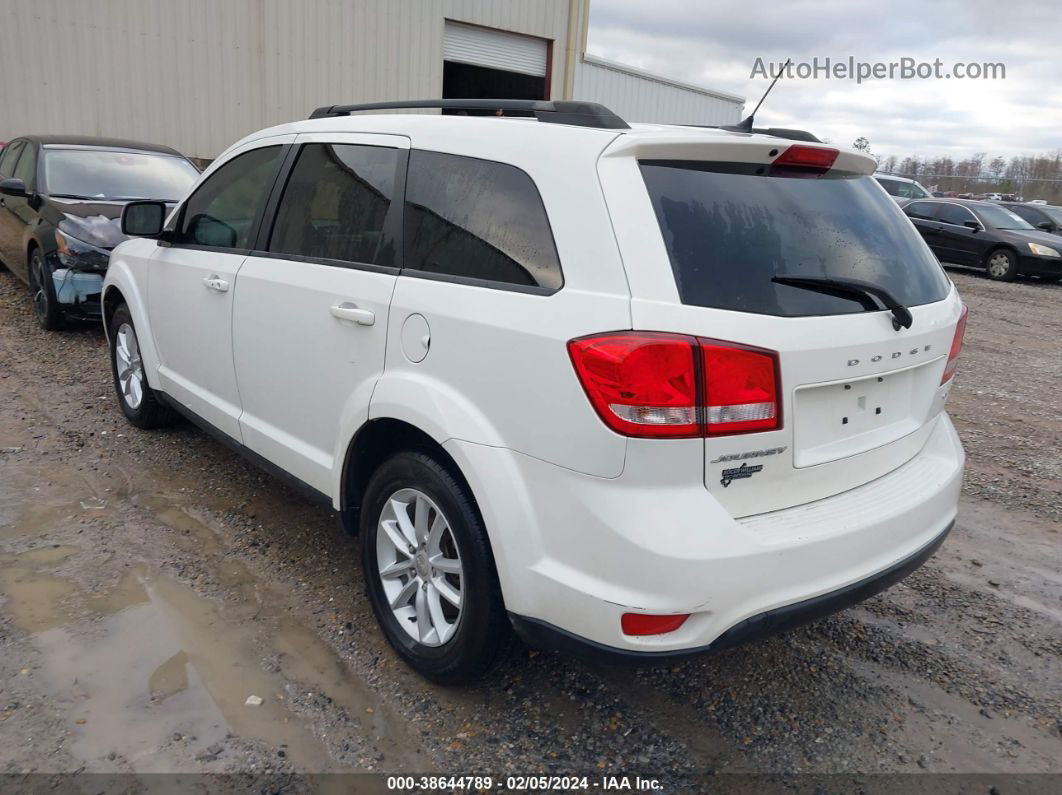 2014 Dodge Journey Sxt White vin: 3C4PDCBBXET202602