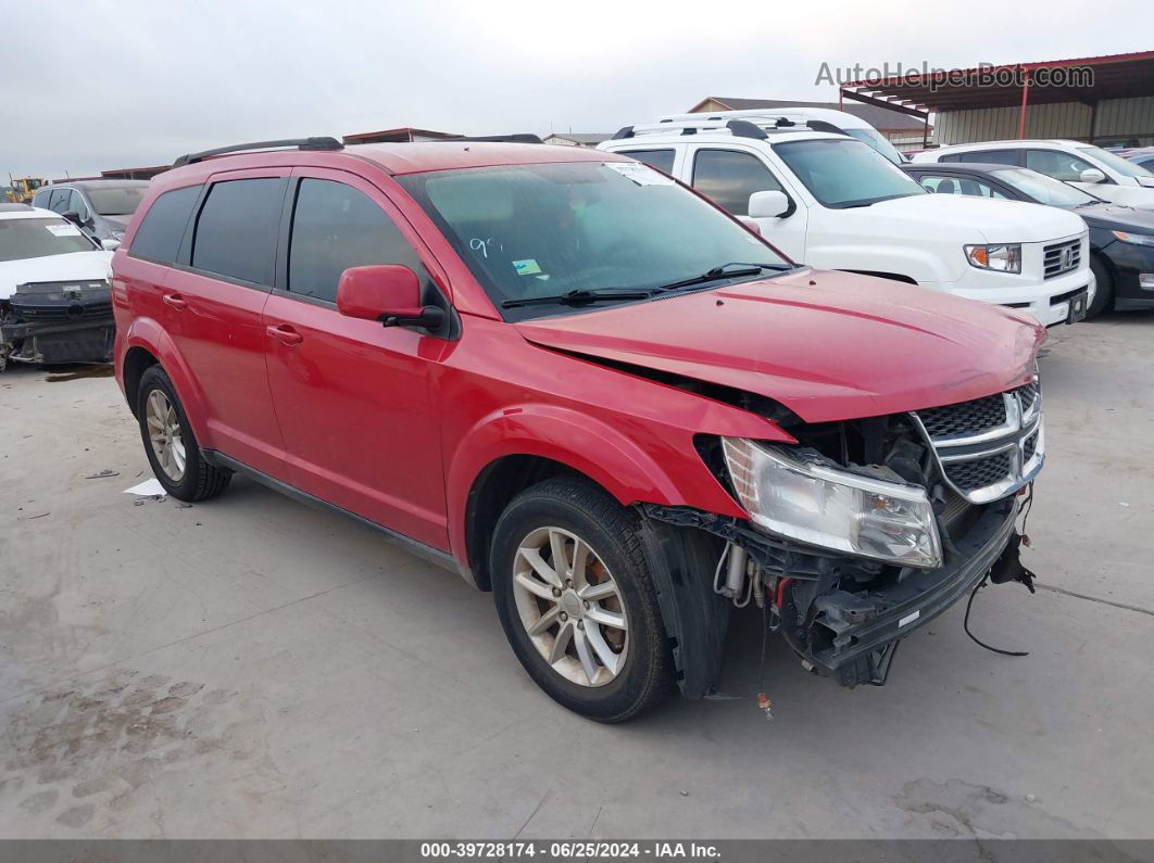 2016 Dodge Journey Sxt Red vin: 3C4PDCBBXGT111168