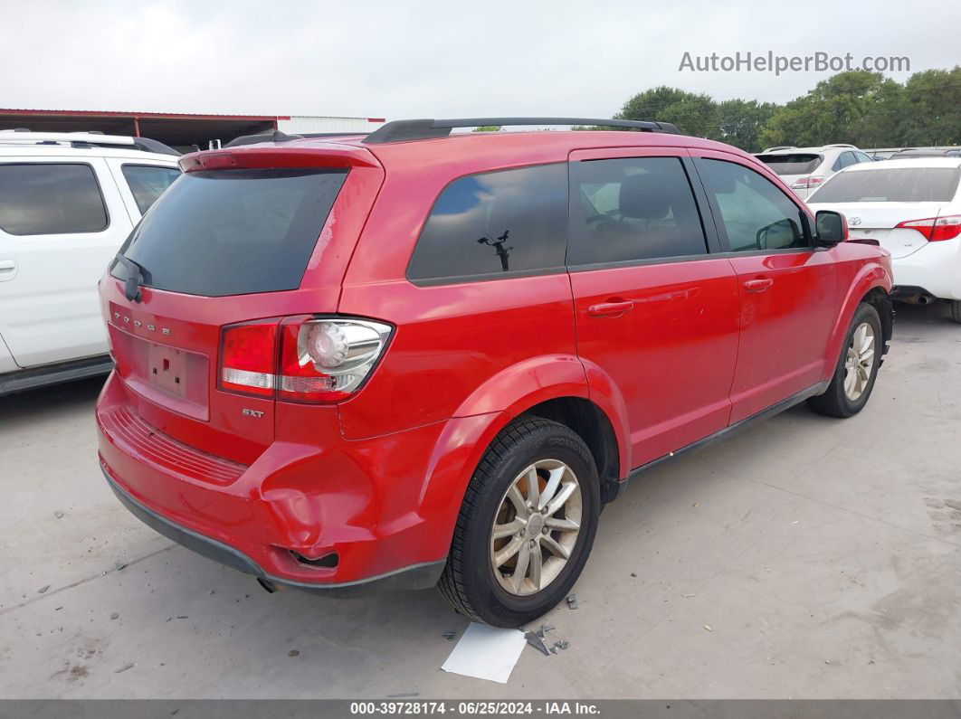 2016 Dodge Journey Sxt Red vin: 3C4PDCBBXGT111168