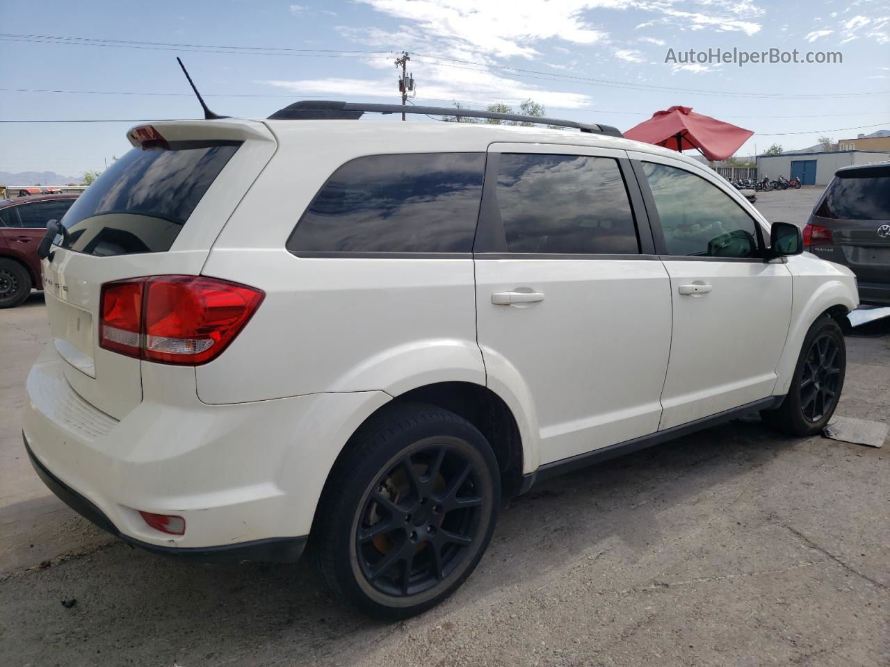 2016 Dodge Journey Sxt White vin: 3C4PDCBBXGT112482