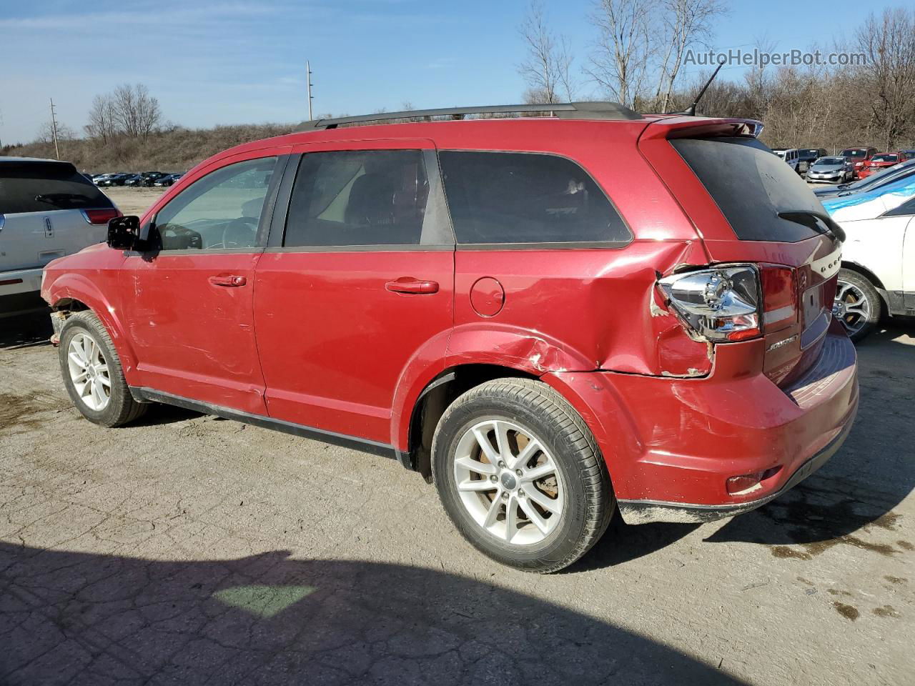 2016 Dodge Journey Sxt Red vin: 3C4PDCBBXGT156921