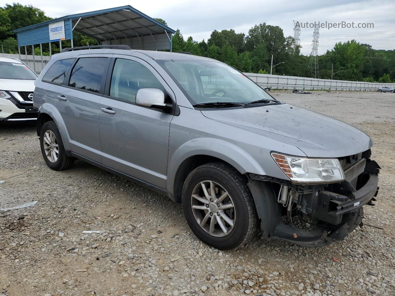 2015 Dodge Journey Sxt Silver vin: 3C4PDCBG0FT743932