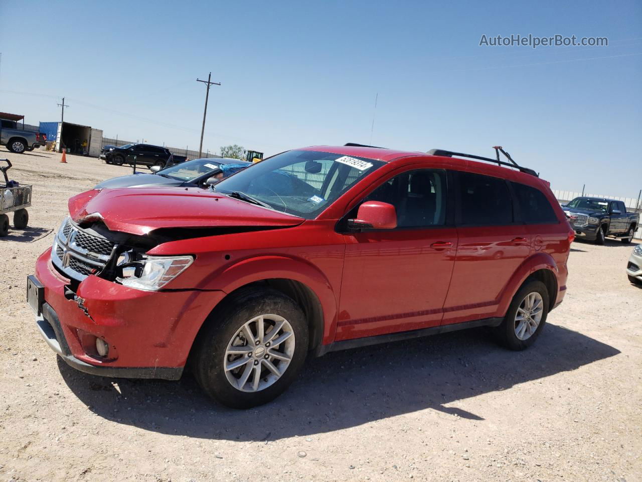 2016 Dodge Journey Sxt Красный vin: 3C4PDCBG0GT146541