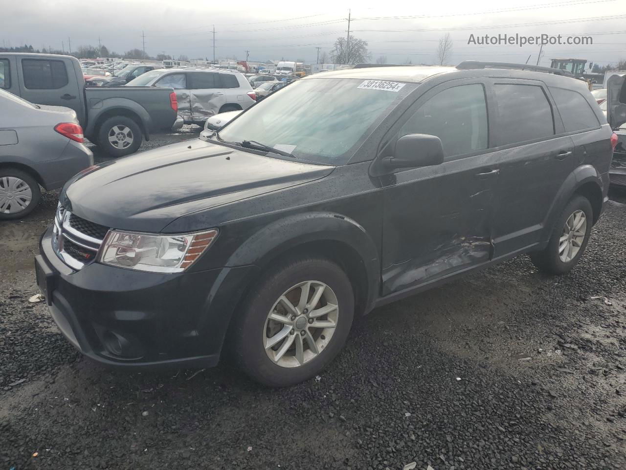 2016 Dodge Journey Sxt Черный vin: 3C4PDCBG0GT157491