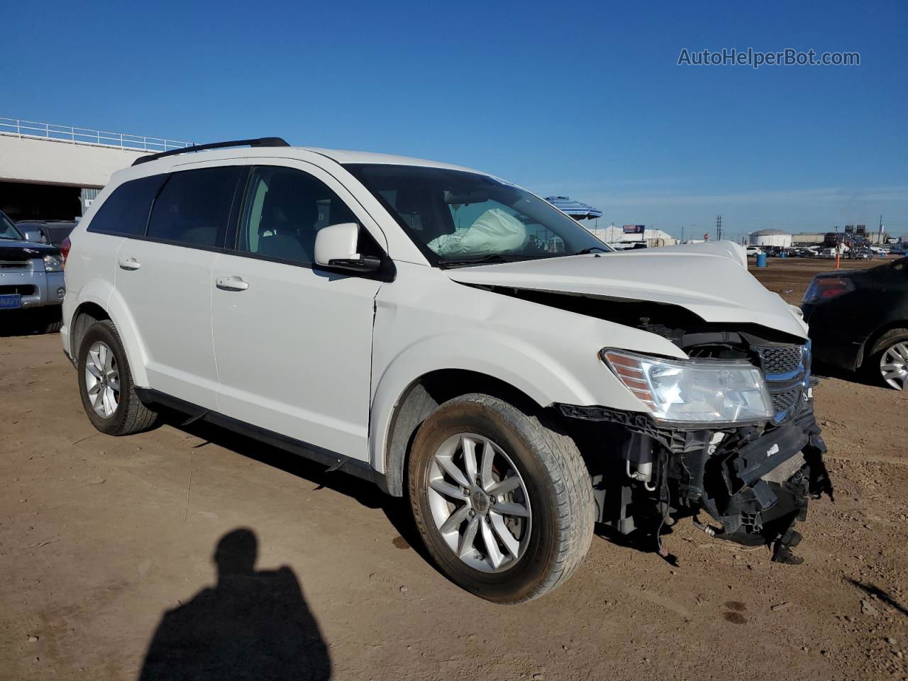 2017 Dodge Journey Sxt White vin: 3C4PDCBG0HT514377