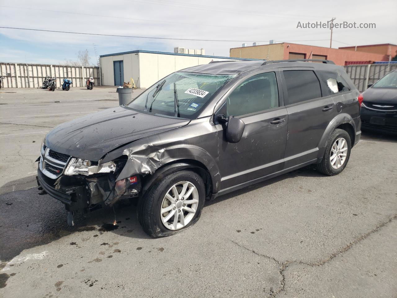 2017 Dodge Journey Sxt Gray vin: 3C4PDCBG0HT530529