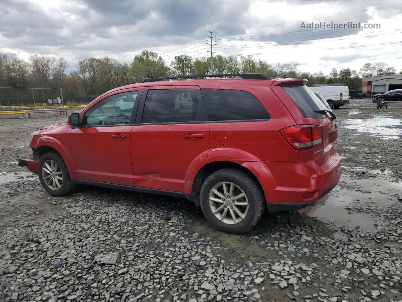 2017 Dodge Journey Sxt Red vin: 3C4PDCBG0HT530918