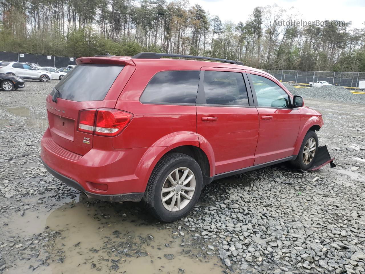 2017 Dodge Journey Sxt Red vin: 3C4PDCBG0HT530918