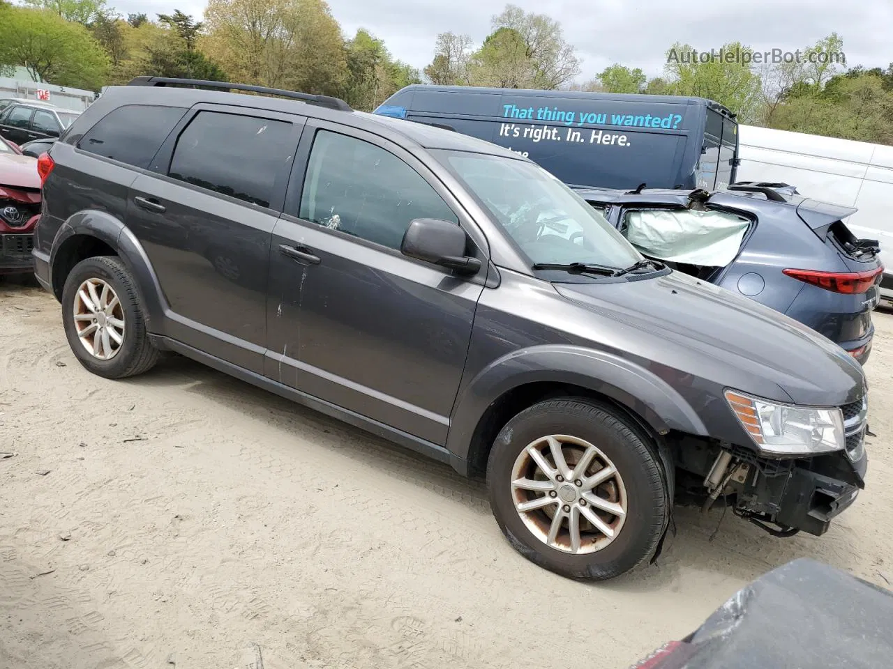 2017 Dodge Journey Sxt Угольный vin: 3C4PDCBG0HT533396