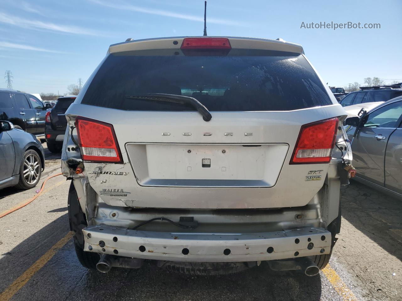 2014 Dodge Journey Sxt Silver vin: 3C4PDCBG1ET107941