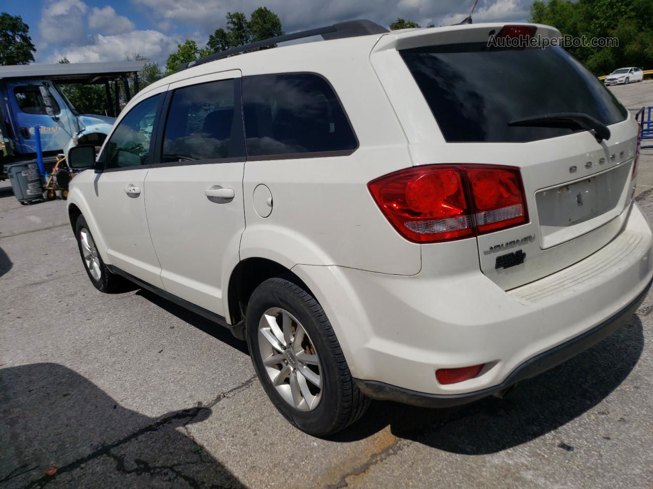 2014 Dodge Journey Sxt White vin: 3C4PDCBG1ET142611