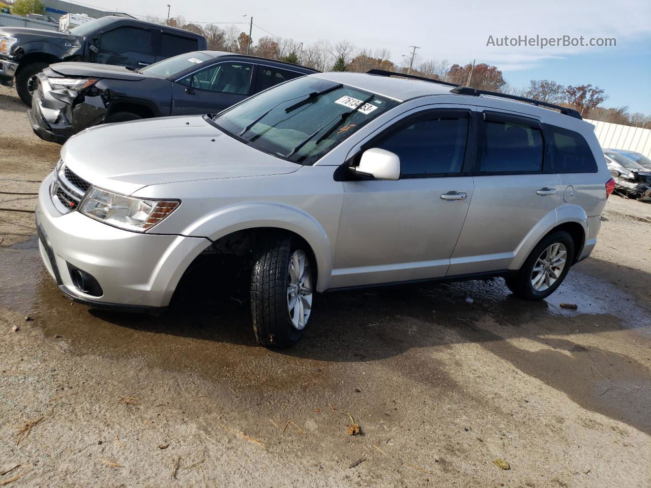 2014 Dodge Journey Sxt Серебряный vin: 3C4PDCBG1ET157528