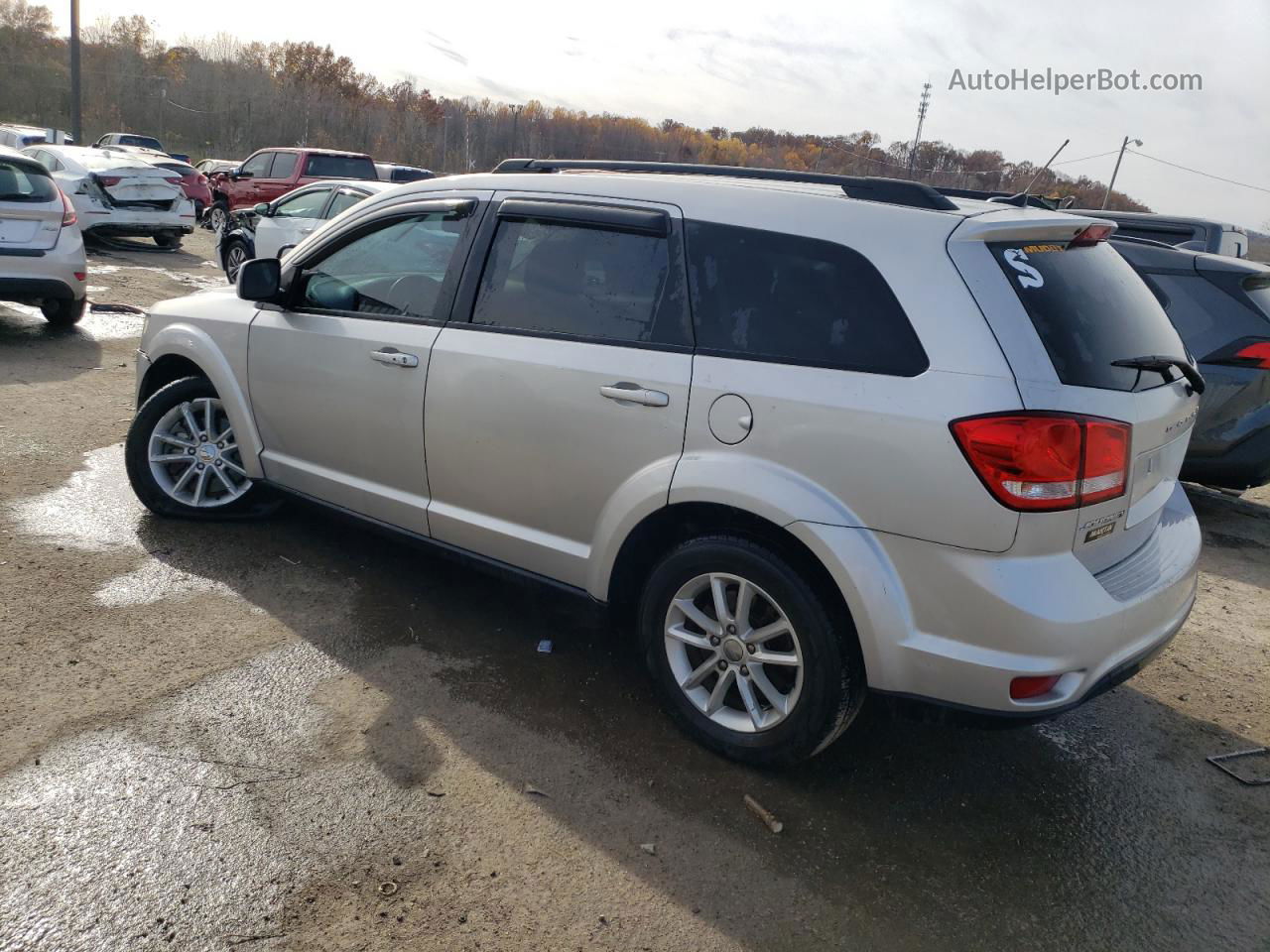 2014 Dodge Journey Sxt Silver vin: 3C4PDCBG1ET157528