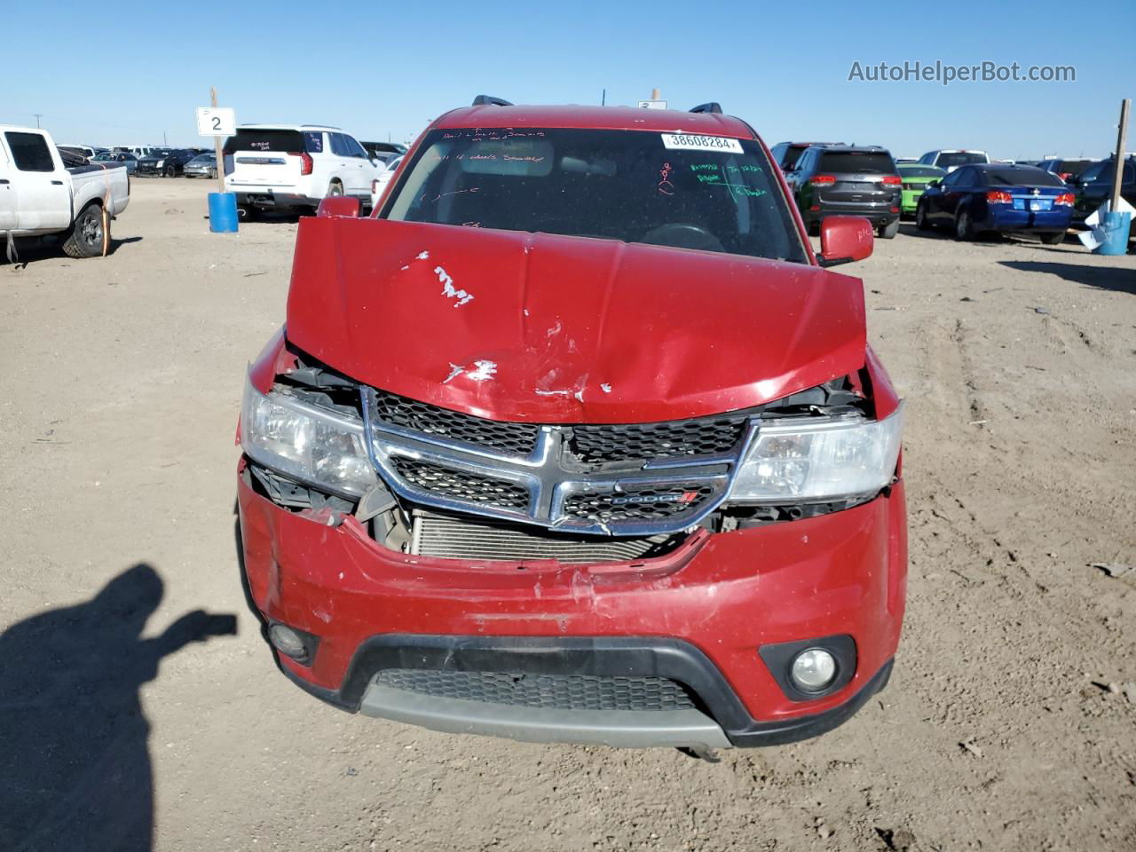 2014 Dodge Journey Sxt Red vin: 3C4PDCBG1ET178007