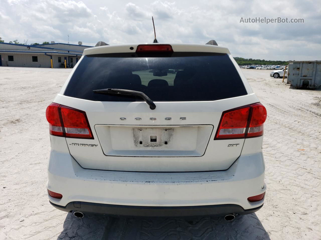 2014 Dodge Journey Sxt White vin: 3C4PDCBG1ET303653