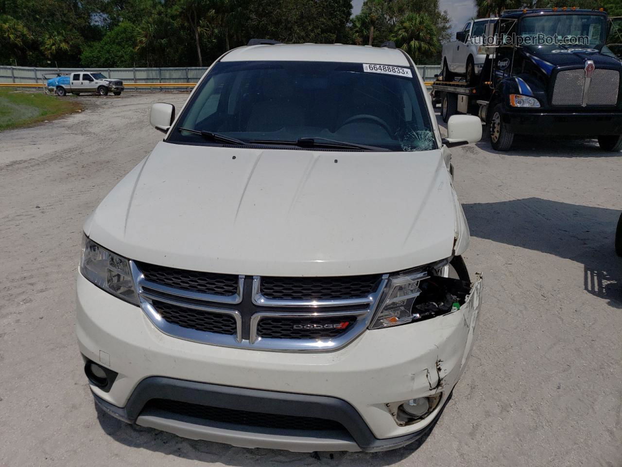 2014 Dodge Journey Sxt White vin: 3C4PDCBG1ET303653