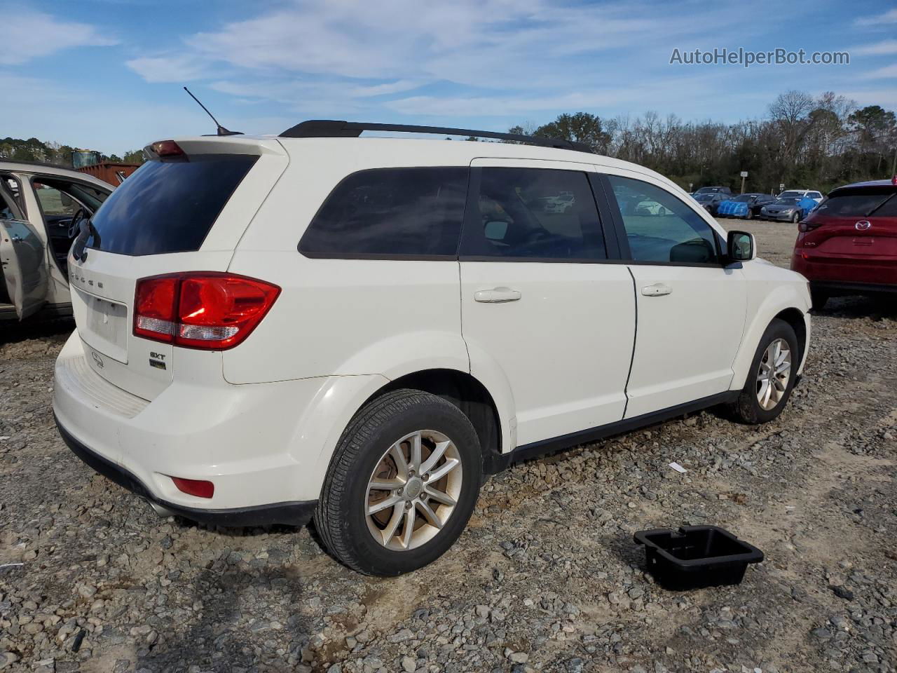 2015 Dodge Journey Sxt White vin: 3C4PDCBG1FT627932