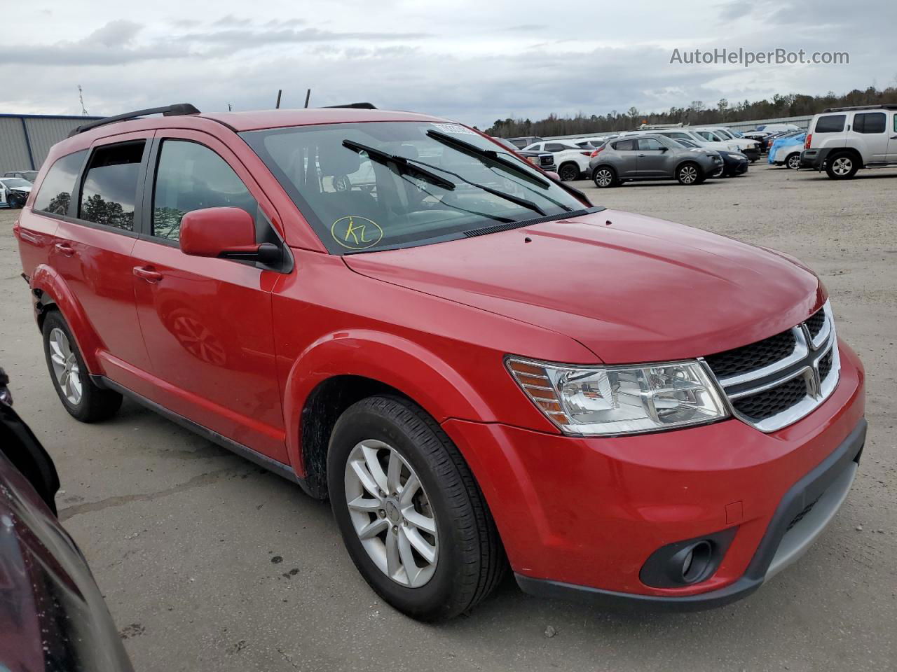 2015 Dodge Journey Sxt Red vin: 3C4PDCBG1FT743504