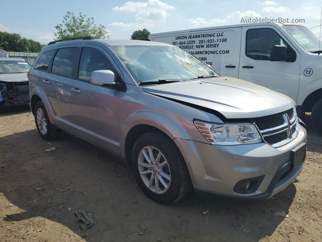 2015 Dodge Journey Sxt Silver vin: 3C4PDCBG1FT755054