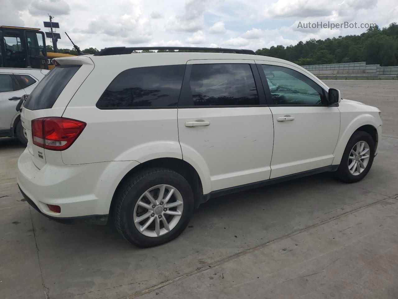 2016 Dodge Journey Sxt White vin: 3C4PDCBG1GT228536