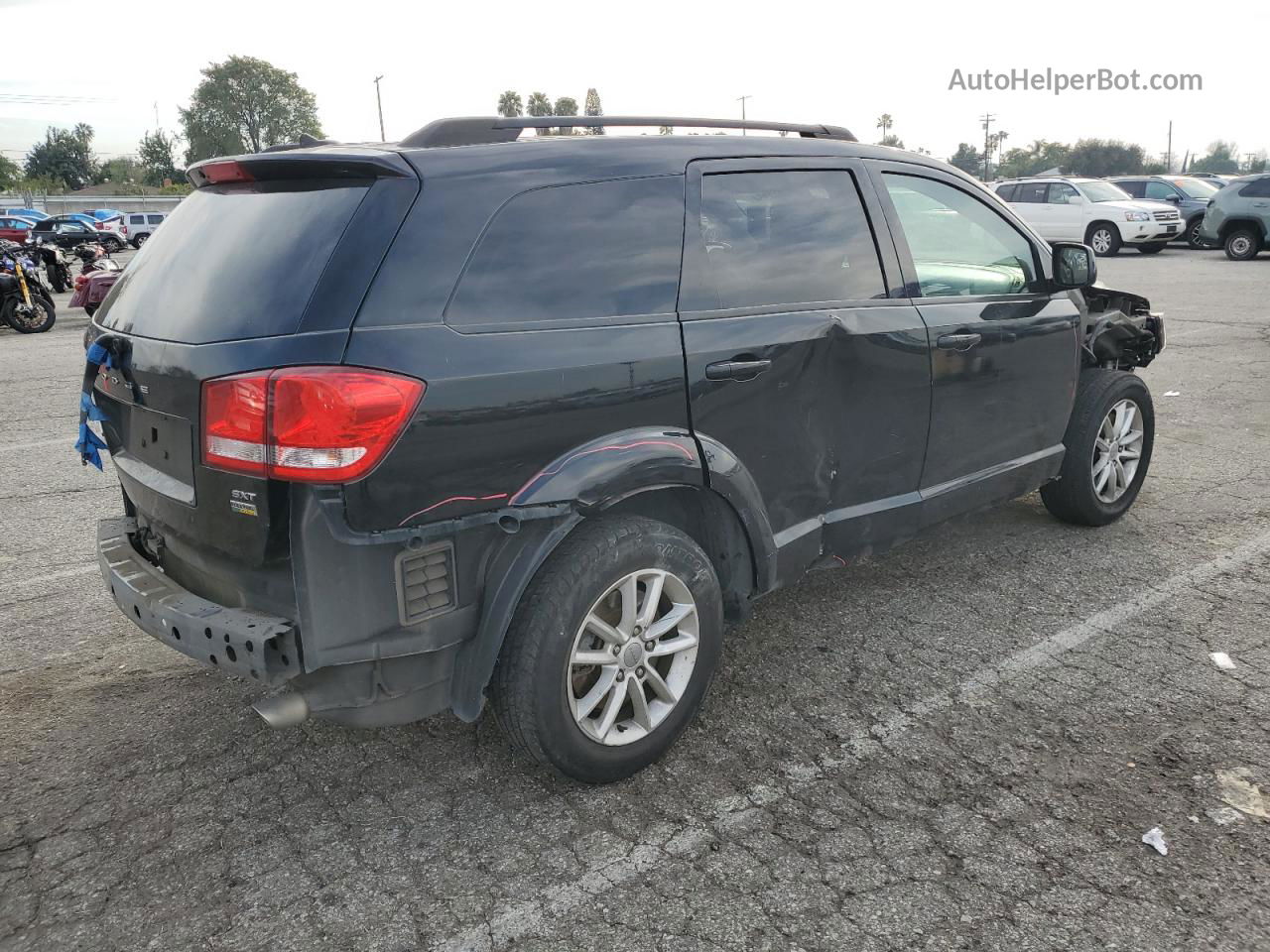 2017 Dodge Journey Sxt Черный vin: 3C4PDCBG1HT511634