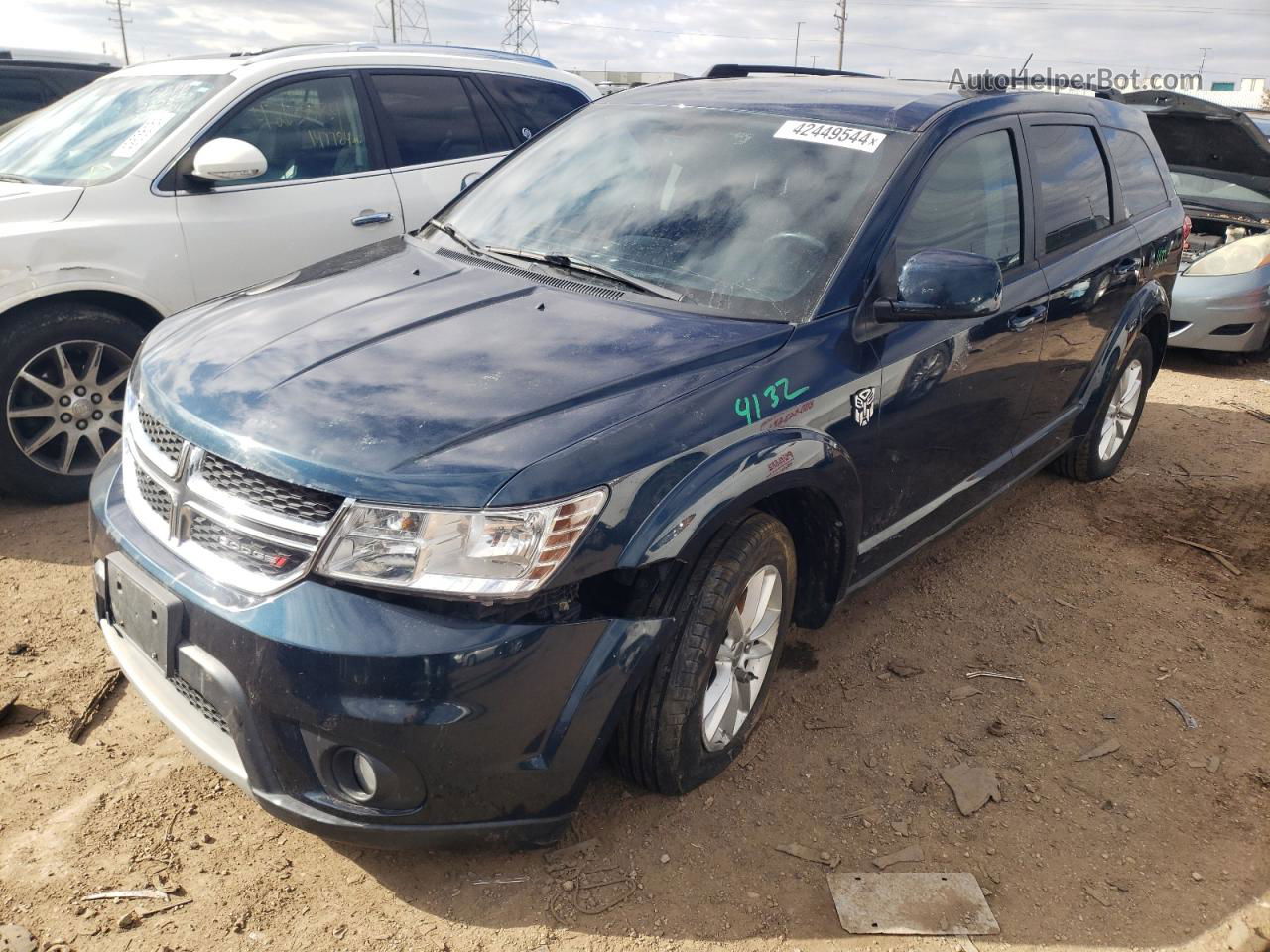 2014 Dodge Journey Sxt Синий vin: 3C4PDCBG2ET120889