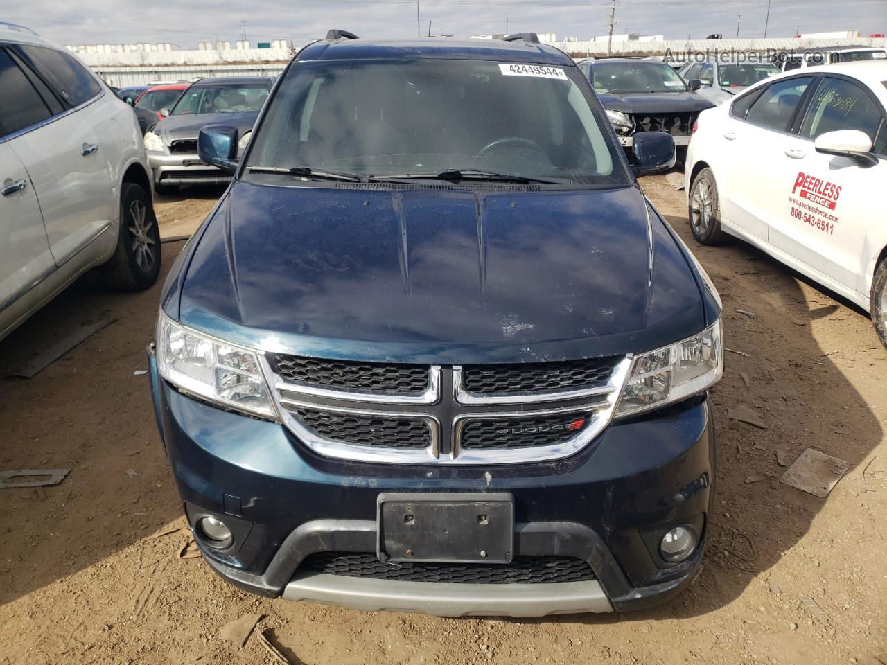 2014 Dodge Journey Sxt Синий vin: 3C4PDCBG2ET120889