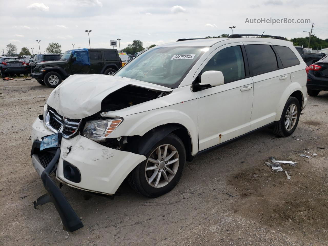 2015 Dodge Journey Sxt White vin: 3C4PDCBG2FT711158