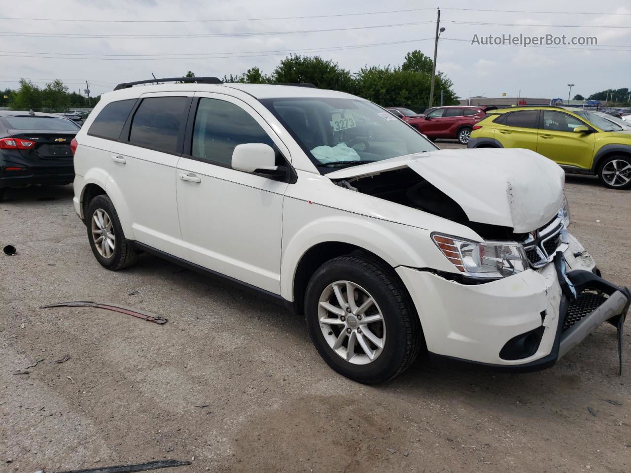 2015 Dodge Journey Sxt White vin: 3C4PDCBG2FT711158