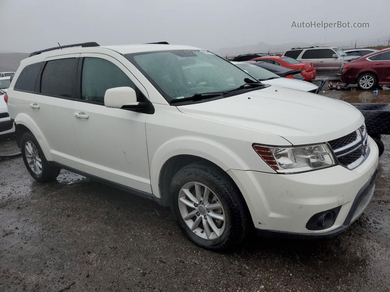 2016 Dodge Journey Sxt White vin: 3C4PDCBG2GT127358