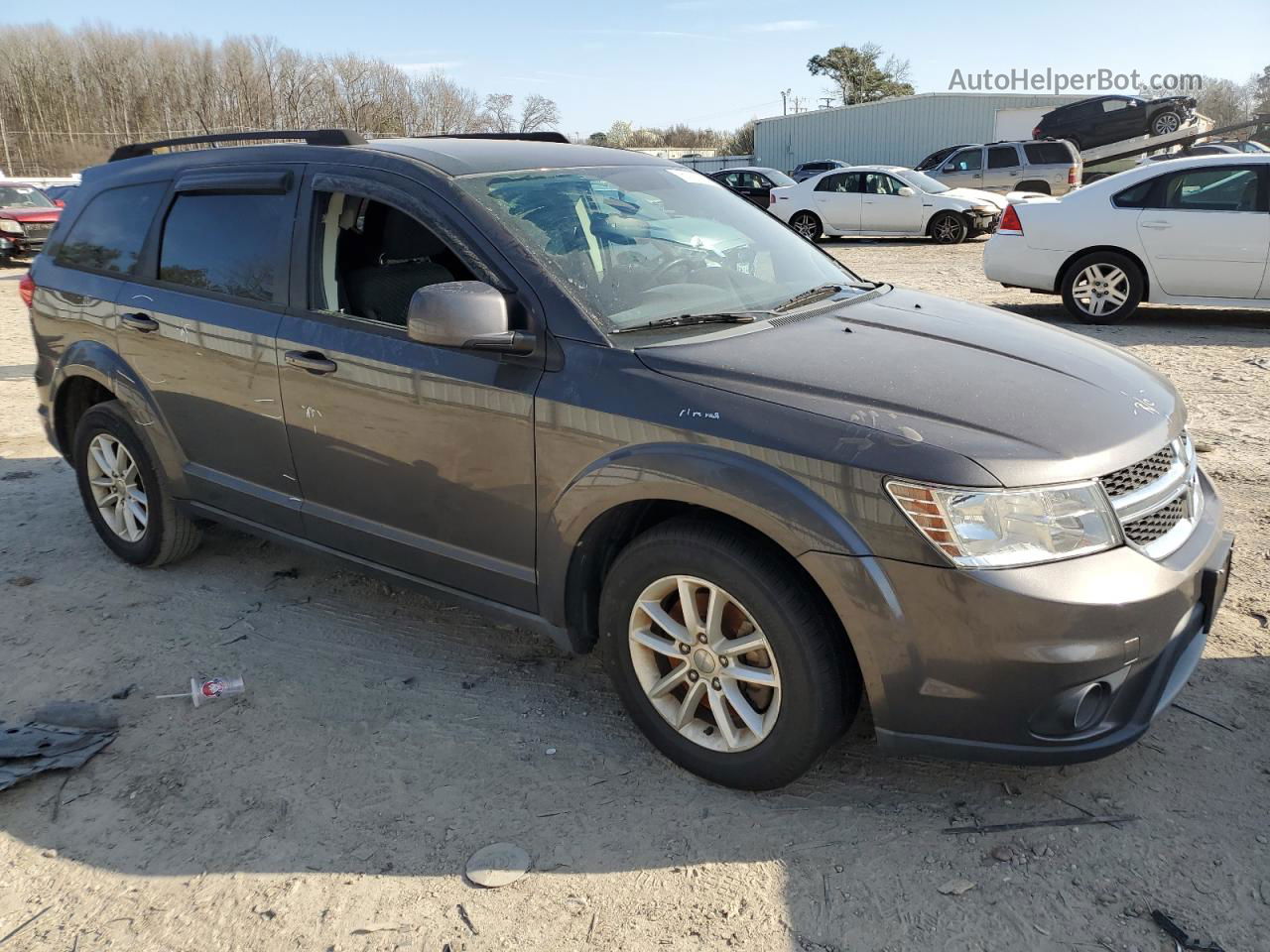 2016 Dodge Journey Sxt Gray vin: 3C4PDCBG2GT167620