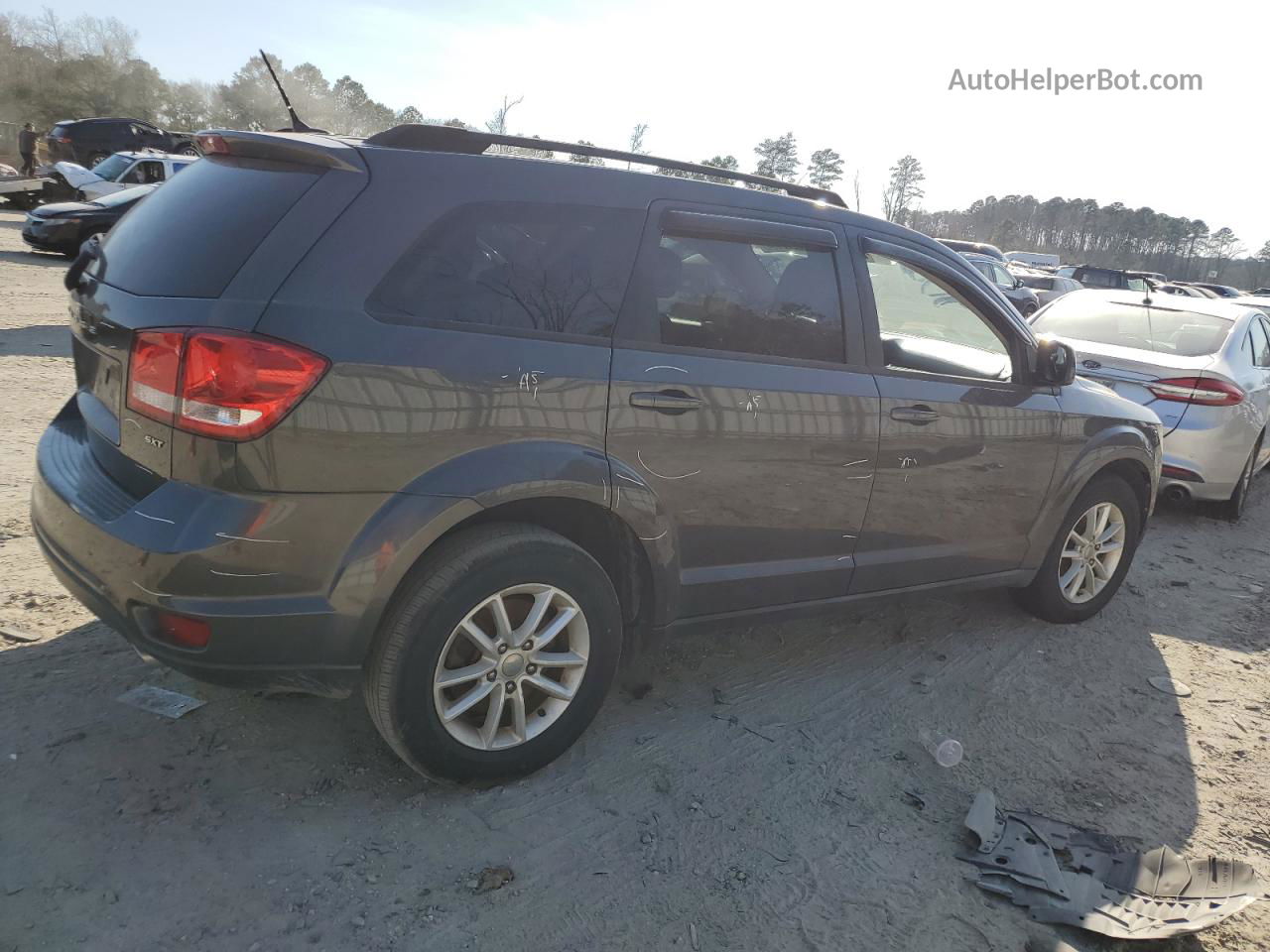 2016 Dodge Journey Sxt Gray vin: 3C4PDCBG2GT167620