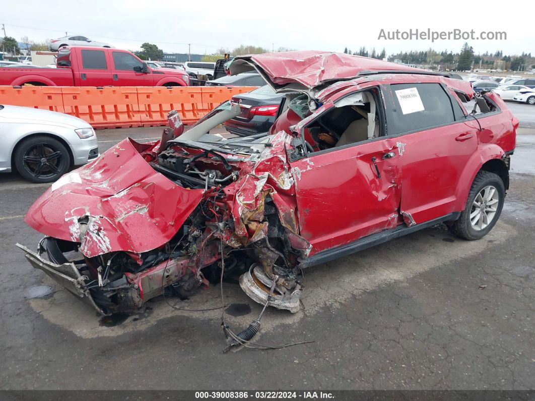 2016 Dodge Journey Sxt Red vin: 3C4PDCBG2GT178407