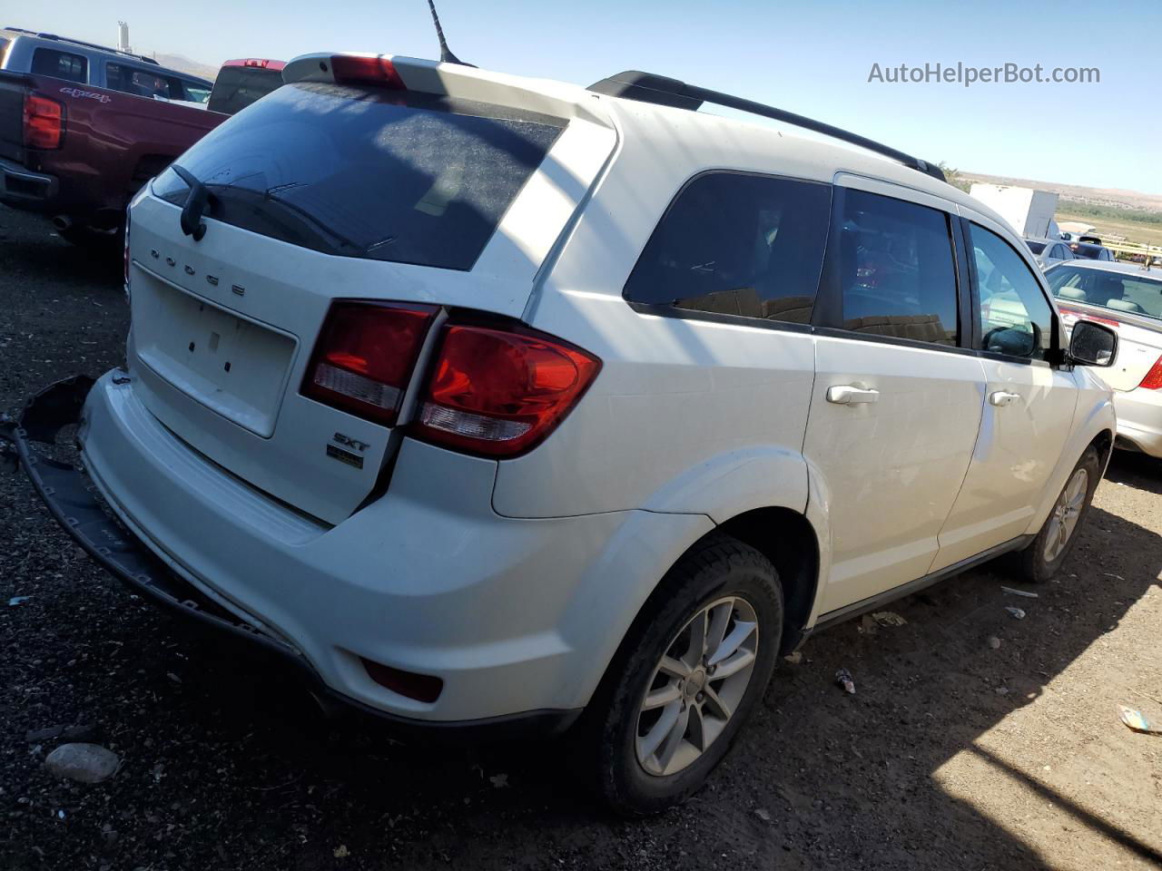 2016 Dodge Journey Sxt White vin: 3C4PDCBG2GT206304