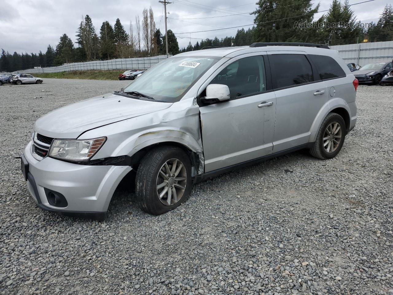 2014 Dodge Journey Sxt Серебряный vin: 3C4PDCBG3ET183919