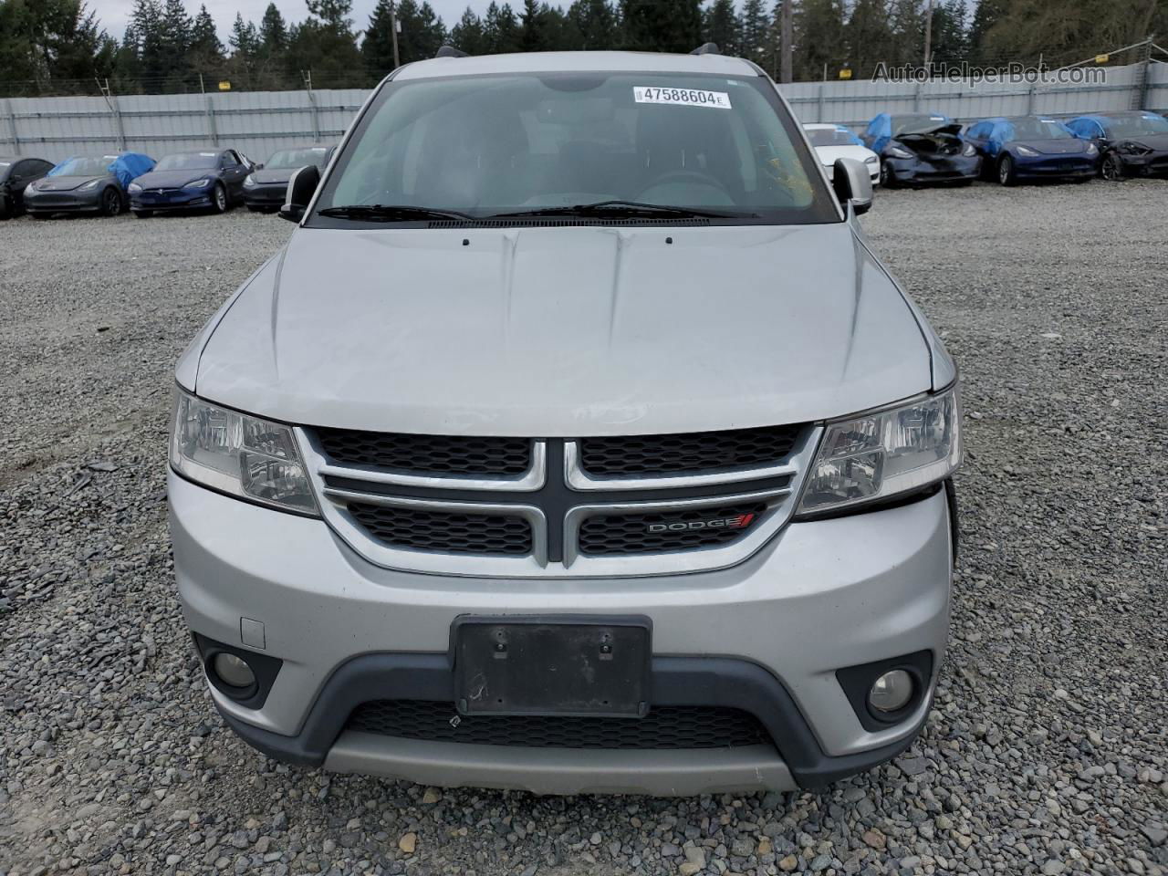 2014 Dodge Journey Sxt Silver vin: 3C4PDCBG3ET183919