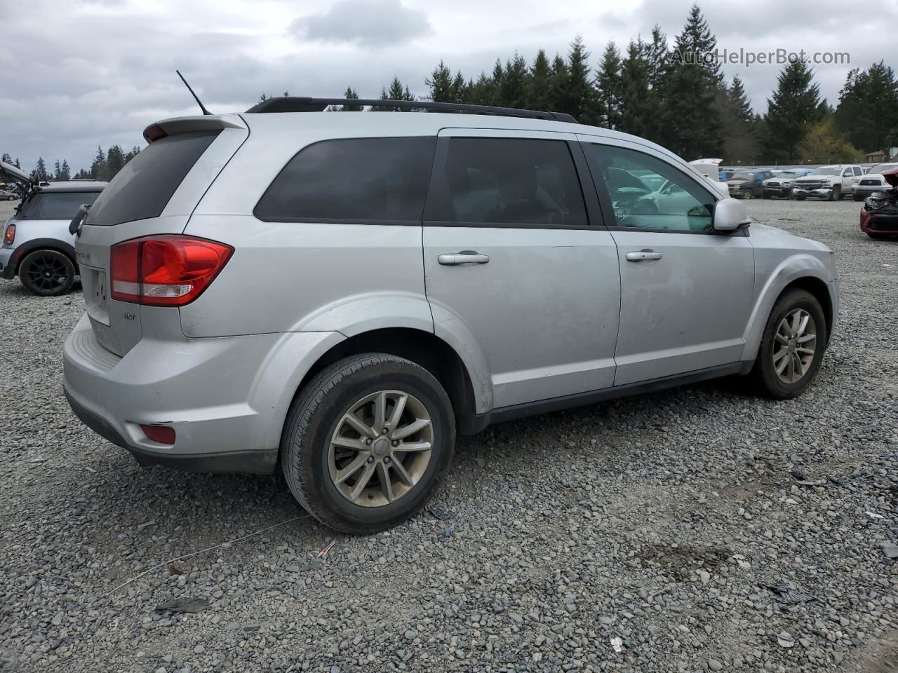 2014 Dodge Journey Sxt Silver vin: 3C4PDCBG3ET183919