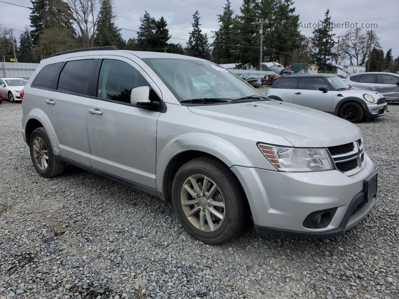 2014 Dodge Journey Sxt Серебряный vin: 3C4PDCBG3ET183919