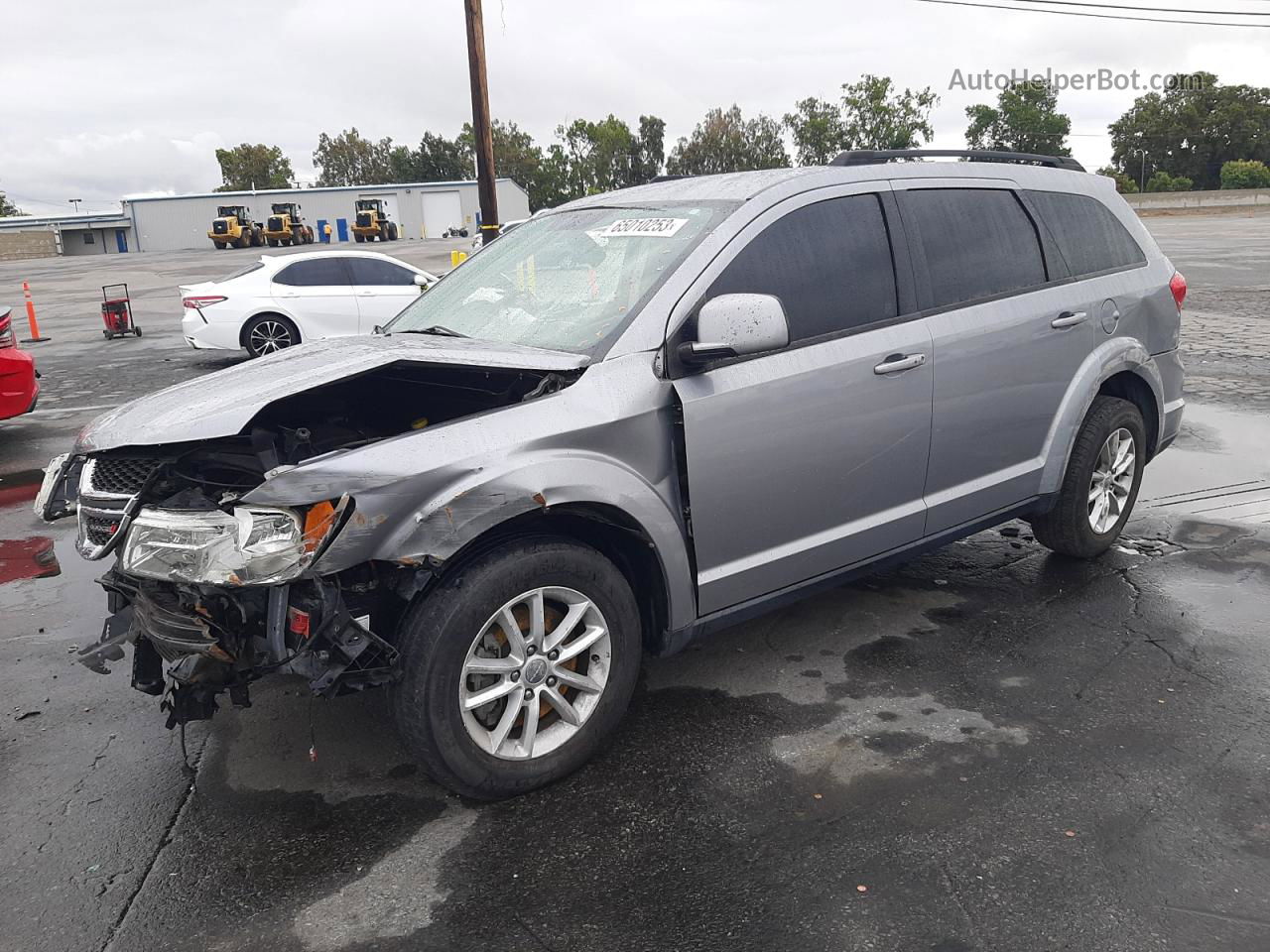 2015 Dodge Journey Sxt Серебряный vin: 3C4PDCBG3FT552053