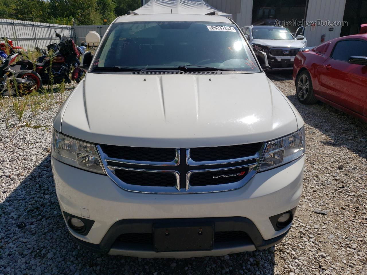 2015 Dodge Journey Sxt White vin: 3C4PDCBG3FT556541