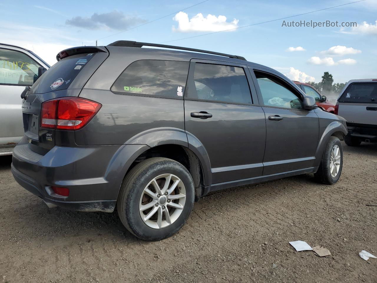 2015 Dodge Journey Sxt Gray vin: 3C4PDCBG3FT560783