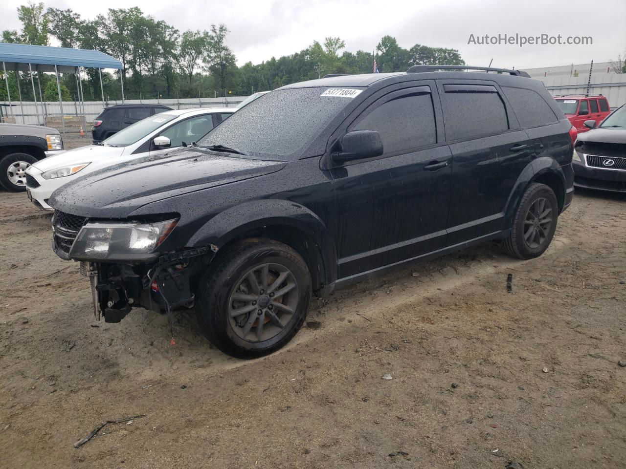 2015 Dodge Journey Sxt Черный vin: 3C4PDCBG3FT742774