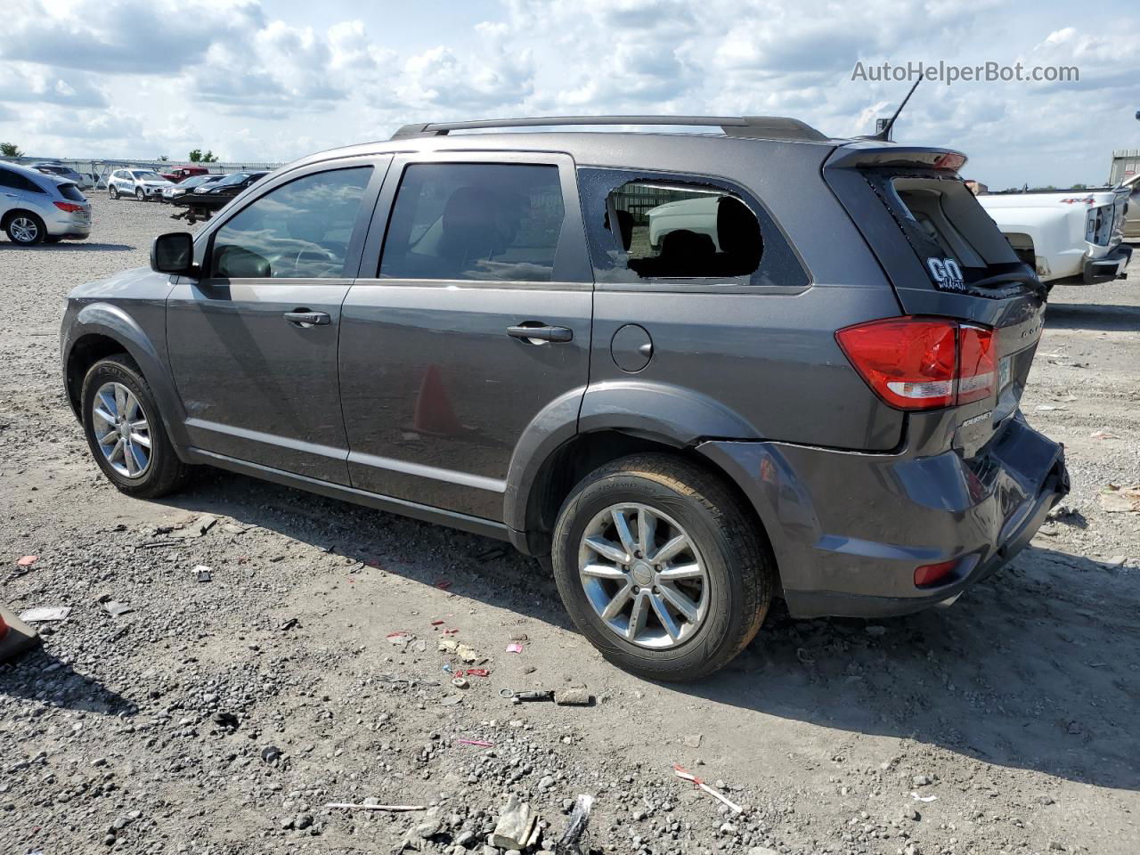 2016 Dodge Journey Sxt Gray vin: 3C4PDCBG3GT127322