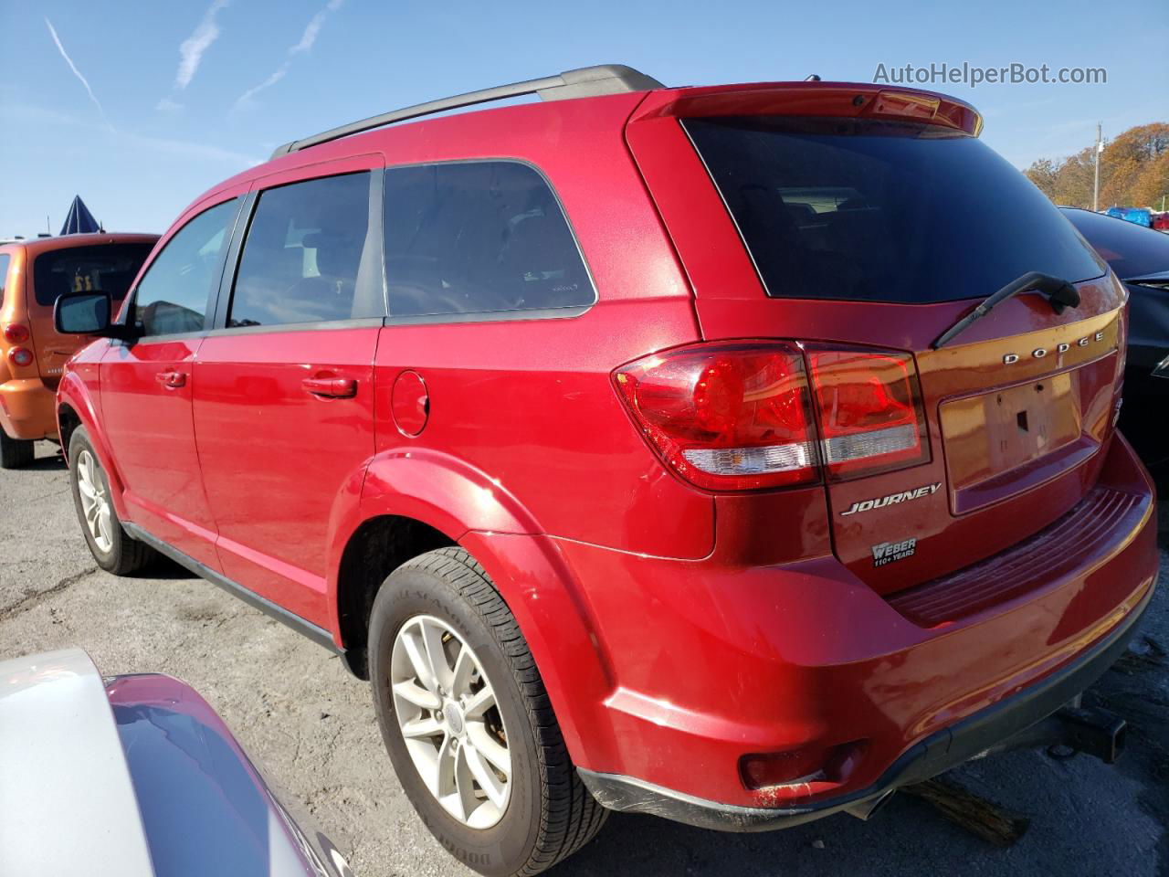 2016 Dodge Journey Sxt Red vin: 3C4PDCBG3GT165939