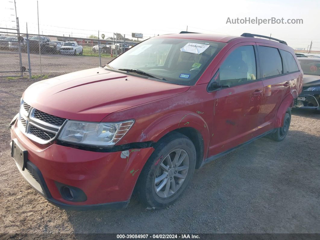 2016 Dodge Journey Sxt Red vin: 3C4PDCBG3GT231454