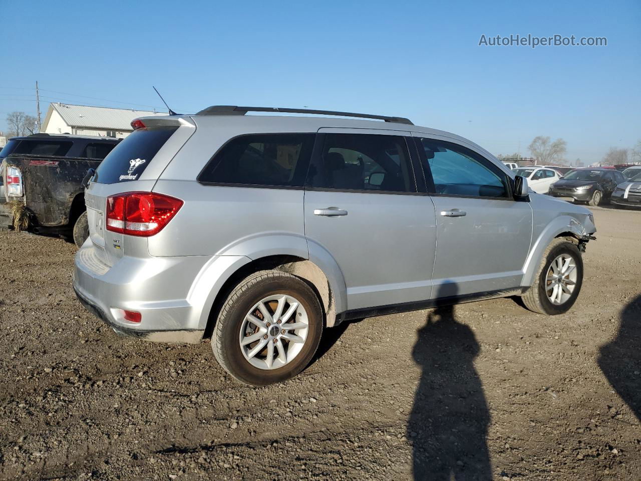 2014 Dodge Journey Sxt Silver vin: 3C4PDCBG4ET178311